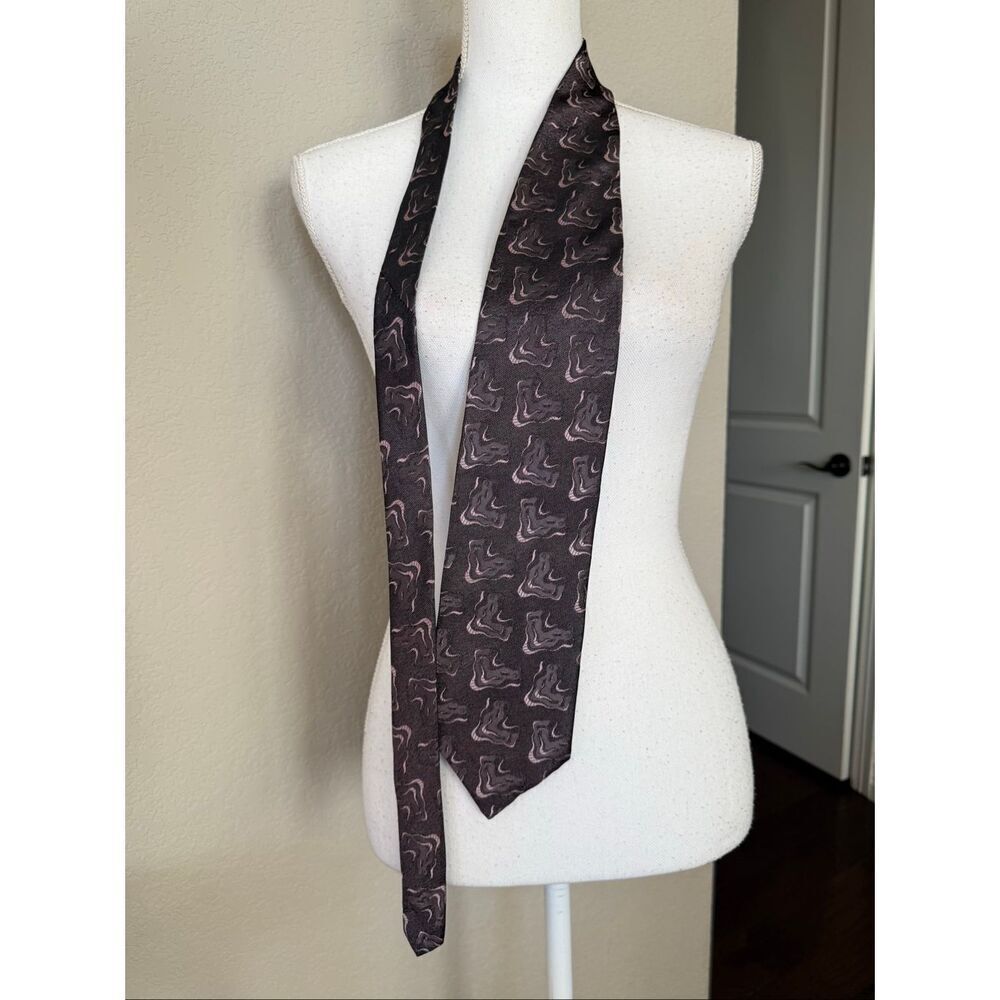 Balmain Vintage 80’s Purple Design Neck Tie